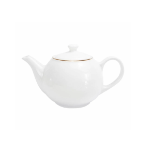 Bule De Porcelana Royal Com Filete Dourado 900Ml - Hauskraft