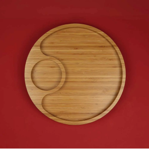 Gamela com 2 Divisórias em Bambu – MOR