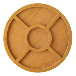 Gamela Redonda com 5 Divisórias em MDF – 19,5 x 19,5 x 1,3 cm