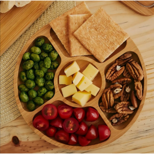 Gamela Redonda com 5 Divisórias em MDF – 19,5 x 19,5 x 1,3 cm