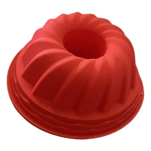 Forma para Pudim em Silicone Vermelho – Inga CM24 (23,5 x 8 cm)