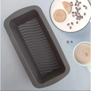 Forma de Silicone para Pão e Bolo – 24 x 13 cm (Cinza)
