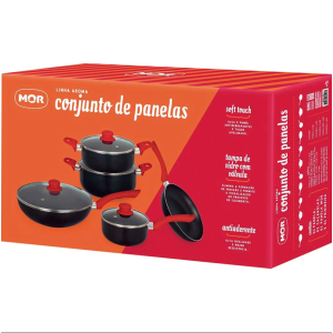 Conjunto de Panelas 5 Peças – Linha Aroma MOR
