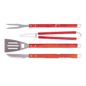 Conjunto para Churrasco 4 Peças com Cabos Compridos – MOR