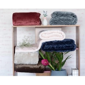 Cobertor Velour 300g/m² Casal 180x220 – Rose