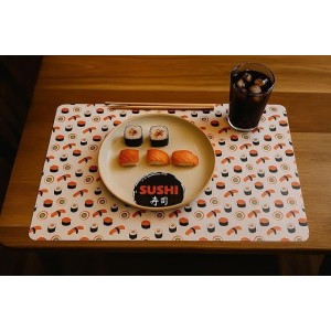Jogo Americano Retangular Sushi 4 Peças – Hauskraft – 43x28 cm